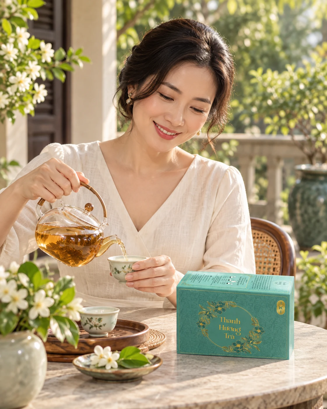 Người mẫu nữ pha Thanh Hương Trà — hình ảnh minh hoạ